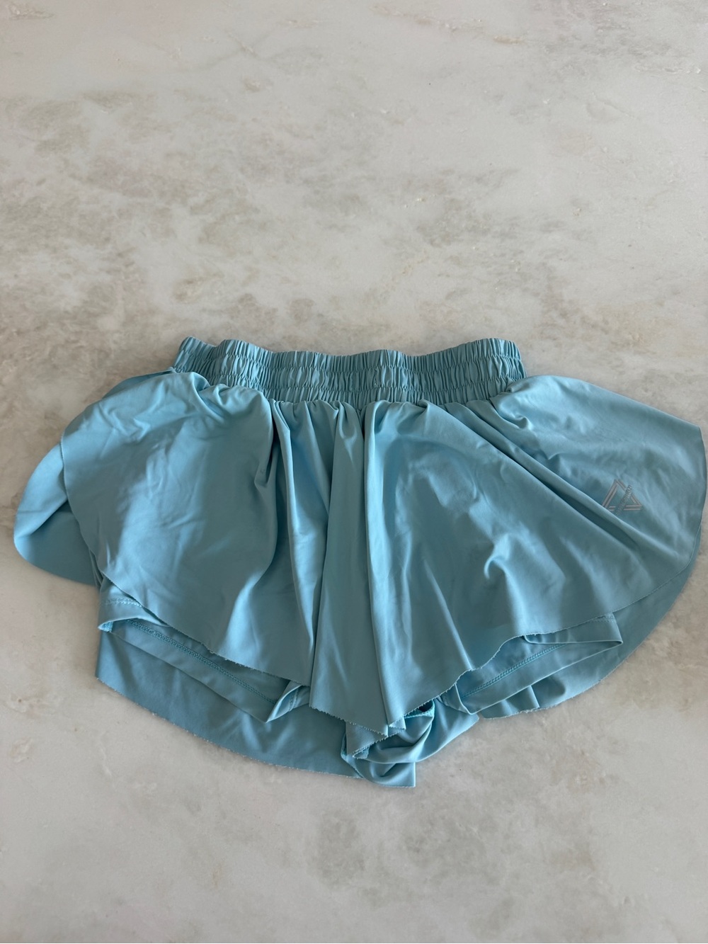 Women's Light Blue Athletic Skort Shorts
